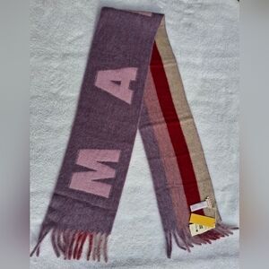 Marni Women's Mohair WoolPurple, Pink & Red Scarf - NWT